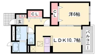 エンジェル・クリーク【1階】の間取り