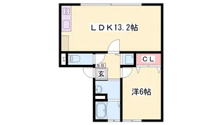 ゴダイタウン【2階】の間取り