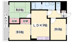 リバティ小松原 C棟【302号室】の間取り