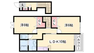グラツィア A棟【2階】の間取り