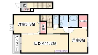 プチ アンジュ【2階】の間取り