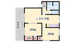 サニーハイツ田寺 A棟【1階】の間取り
