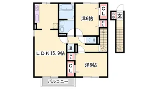 セジュールM・青山西【203号室】の間取り