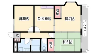 MANSION LOTUS【2階】の間取り