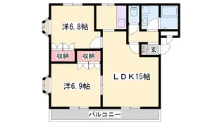 サンライズガーデン【1階】の間取り