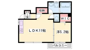 結扇館【1号室】の間取り