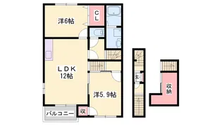 フローレス【2階】の間取り