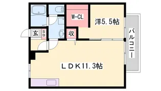 プロムナード向陽台【2階】の間取り