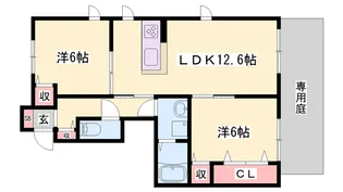シャーメゾン一色東【101号室】の間取り