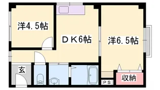 マンションえびす【202号室】の間取り