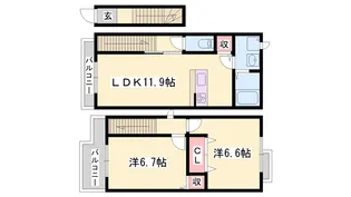 エステ・スール【2階】の間取り