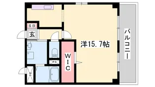 カーサビアンカ飾磨【2階】の間取り