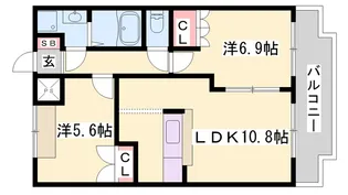 ストークコーポ大津茂【2階】の間取り