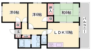 森川マンション【2階】の間取り