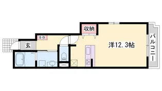 グラースアンジュD【1階】の間取り