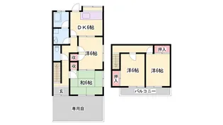 兵庫県姫路市広畑区清水町2【一戸建】の間取り