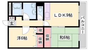 ジョイタウン北条【2階】の間取り