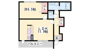 グラン・シャリオB【1階】の間取り