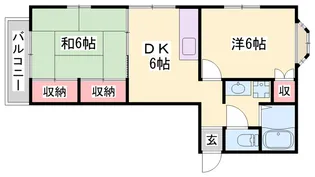 エステートピア白浜Ⅱ【103号室】の間取り