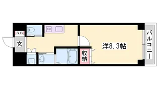 グロリアス【1階】の間取り