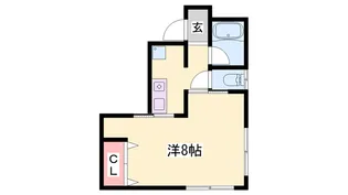 ユニライフ宝殿【1階】の間取り