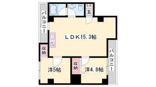 アルコラカーサ安富【3階】の間取り