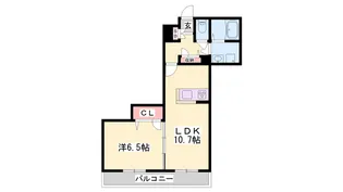 アルベージュ今宿【1階】の間取り