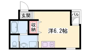 プランドール姫路【3階】の間取り