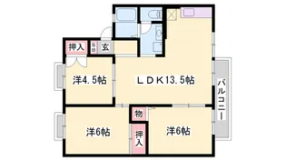 クレスト安室【2階】の間取り