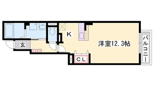 サウザンドウインズ【1階】の間取り