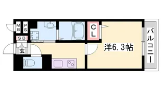 セジュール 大村【1階】の間取り