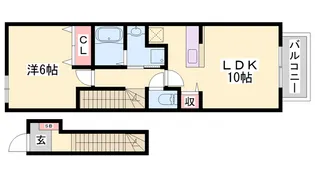 1LDKの間取り画像
