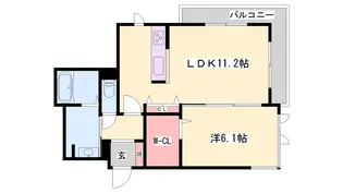 プレミアス三左衛門【2階】の間取り
