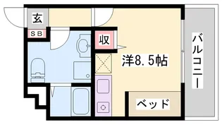 プライム英賀保【4階】の間取り