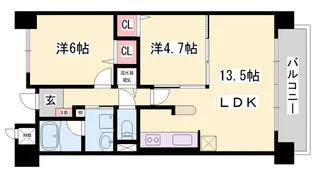 ラフィネ・K【4階】の間取り