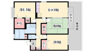 プラシード暖家 A棟【1階】の間取り