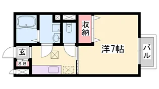 ベルクール大塚【1階】の間取り
