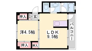 ビレッジハウス太子【3階】の間取り