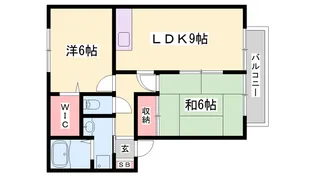 フォルクローレ辻川A棟【201号室】の間取り