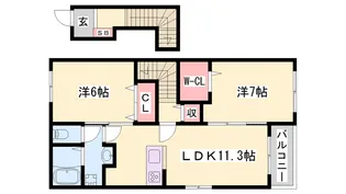 エスペランサ【2階】の間取り