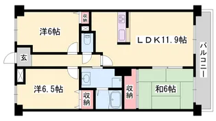 パストラル青山【4階】の間取り