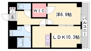 Capital.i姫路【8階】の間取り