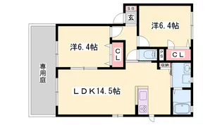 レスポワール【1階】の間取り