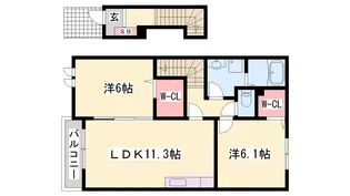 グランツ メゾンⅡ【2階】の間取り