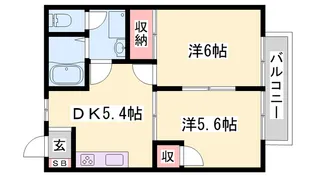 ライツェント【201号室】の間取り