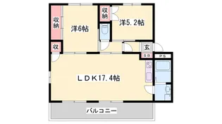 ラフォーレ龍野 Ⅰ棟【2階】の間取り