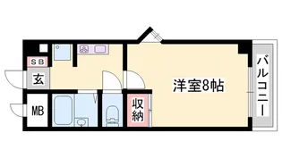 メゾンデール本町【4階】の間取り