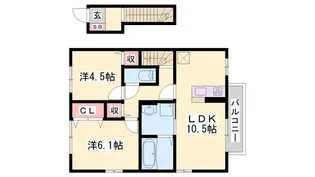 メゾン・ラフィーネ【207号室】の間取り