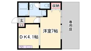 ベガ山崎【1階】の間取り