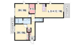 イースト グランテージ【2階】の間取り